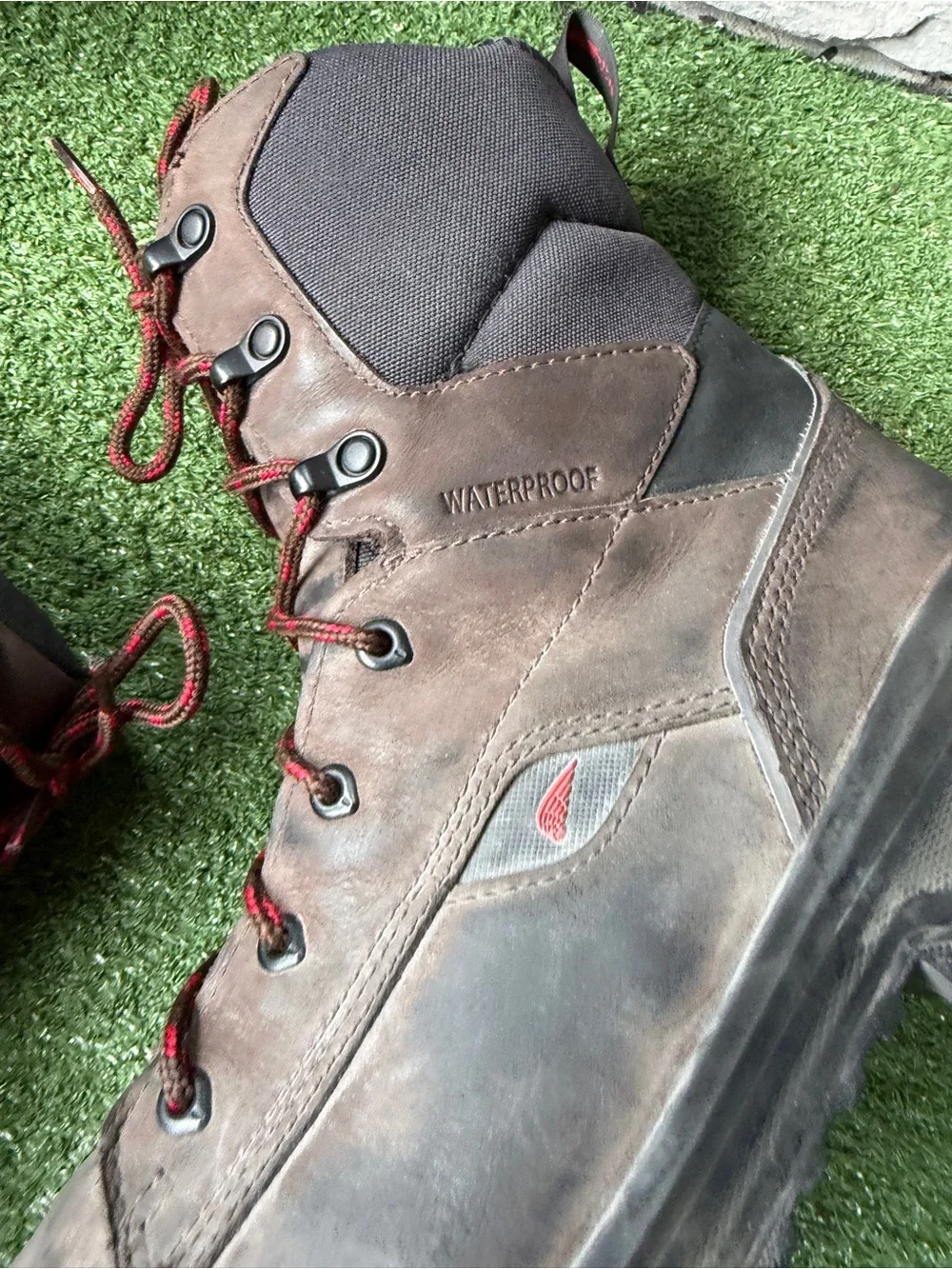 Red Wing Waterproof Metguard Safety Toe Mens Work Boots (Style 3033)